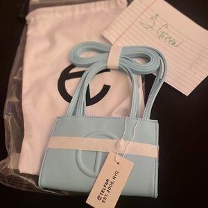 Telfar Pool Blue Shopping Bag